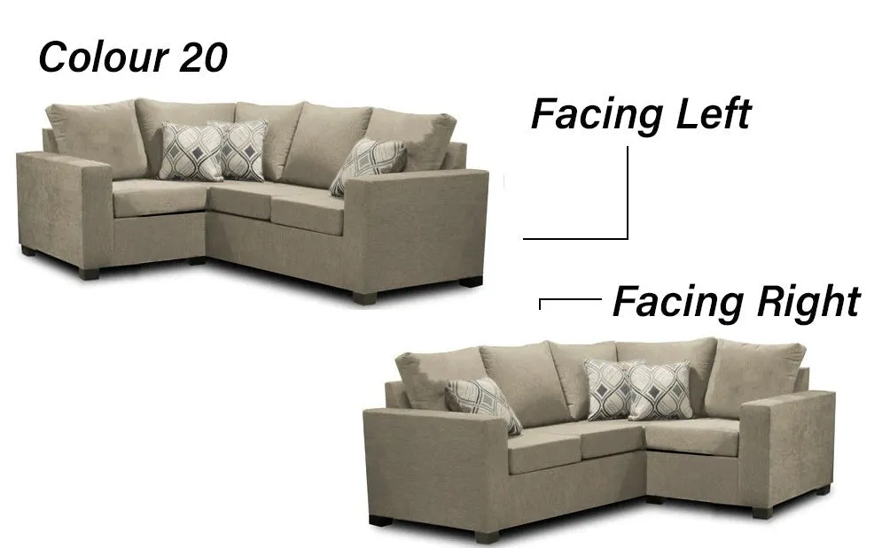 Canadian Made 2 x 1 Sectional | LHF/RHF Configuration | 17 Color Options