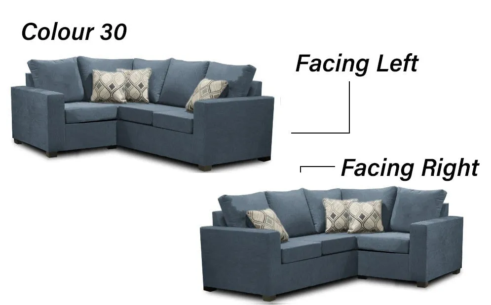 Canadian Made 2 x 1 Sectional | LHF/RHF Configuration | 17 Color Options