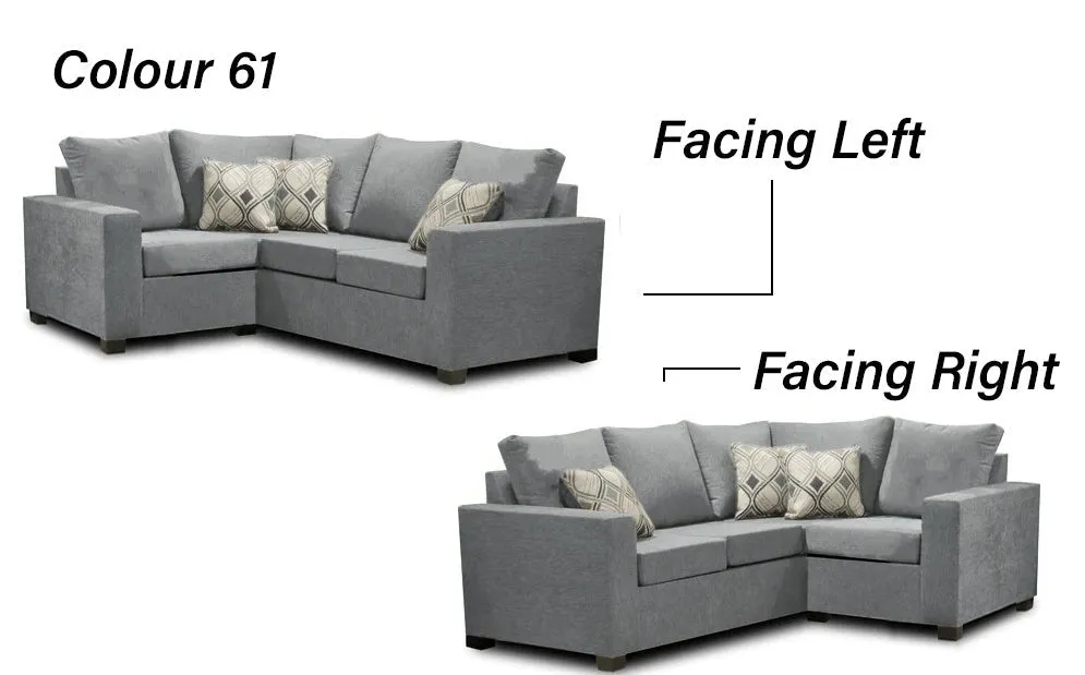 Canadian Made 2 x 1 Sectional | LHF/RHF Configuration | 17 Color Options