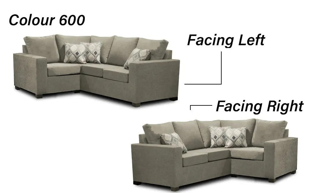 Canadian Made 2 x 1 Sectional | LHF/RHF Configuration | 17 Color Options