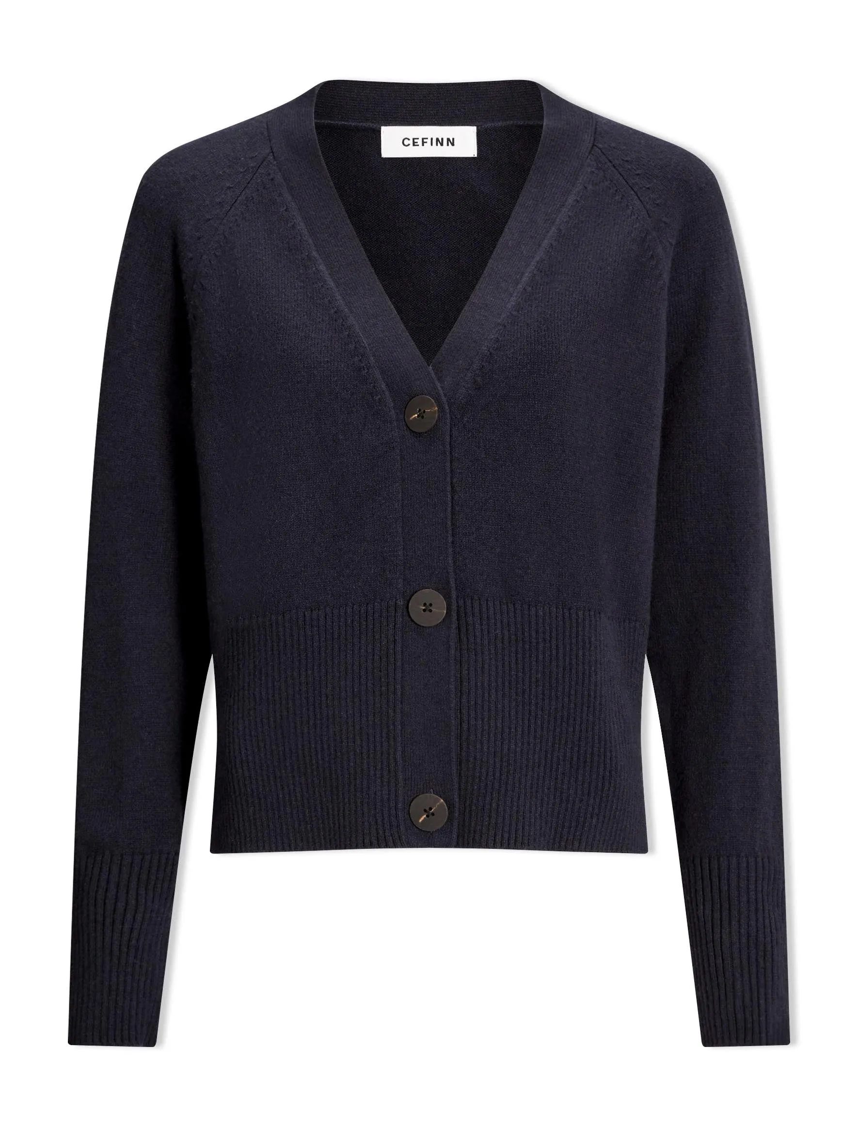 Caro Cotton Cardigan - Navy