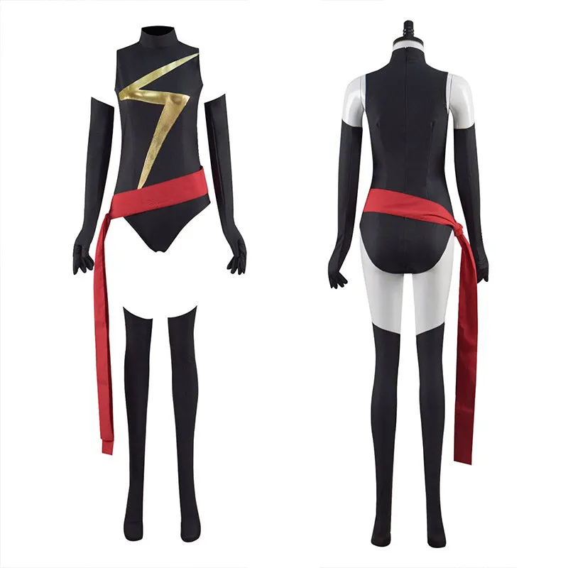 Carol Danvers Captain Cosplay Costume Superhero Bodysuit Supergirl Sexy Suit