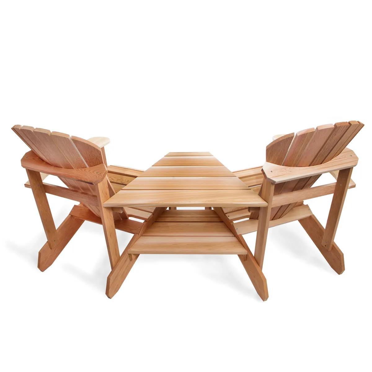 Cedar Athena Corner Adirondack Chair - Handcrafted In Canada With Rot Resistant, Untreated, Western Red Cedar.