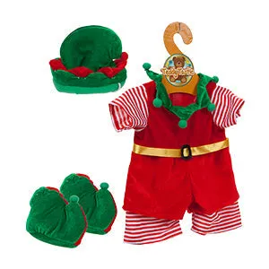 Christmas Elf Teddy Bear Outfit