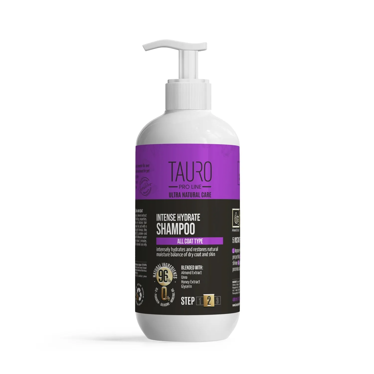 CLEARANCE Tauro Pro Line Ultra Natural Care intense hydrate shampoo for dogs and cats skin and coat