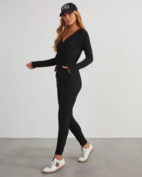 Colette Pocketed Drawstring Jumpsuit