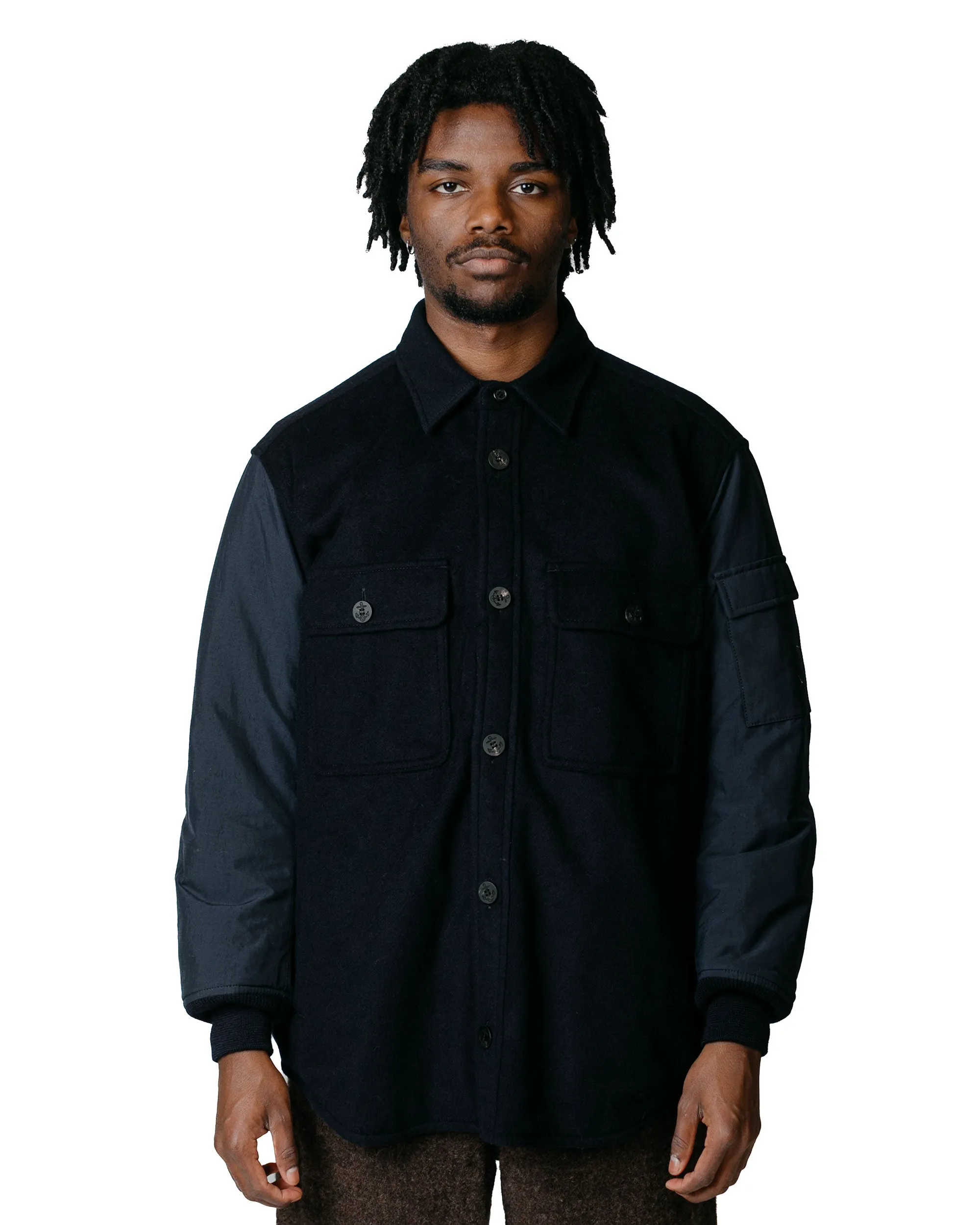 Comme des Garçons HOMME CPO Jacket Charcoal/Black