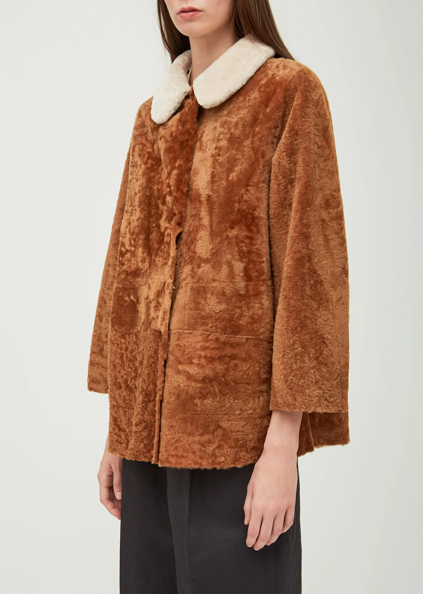 Cosmic Reversible Shearling Coat