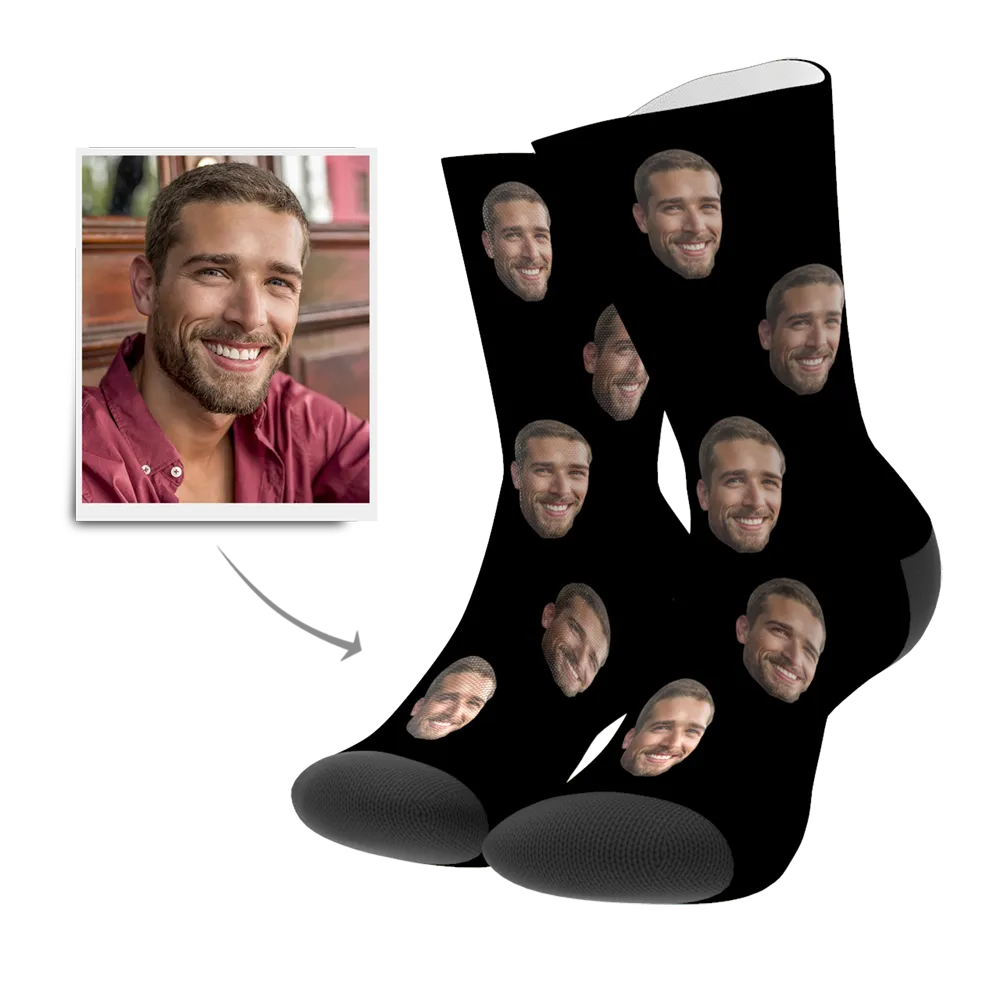 Custom Face On Socks-Put Your Face From Photo On Socks