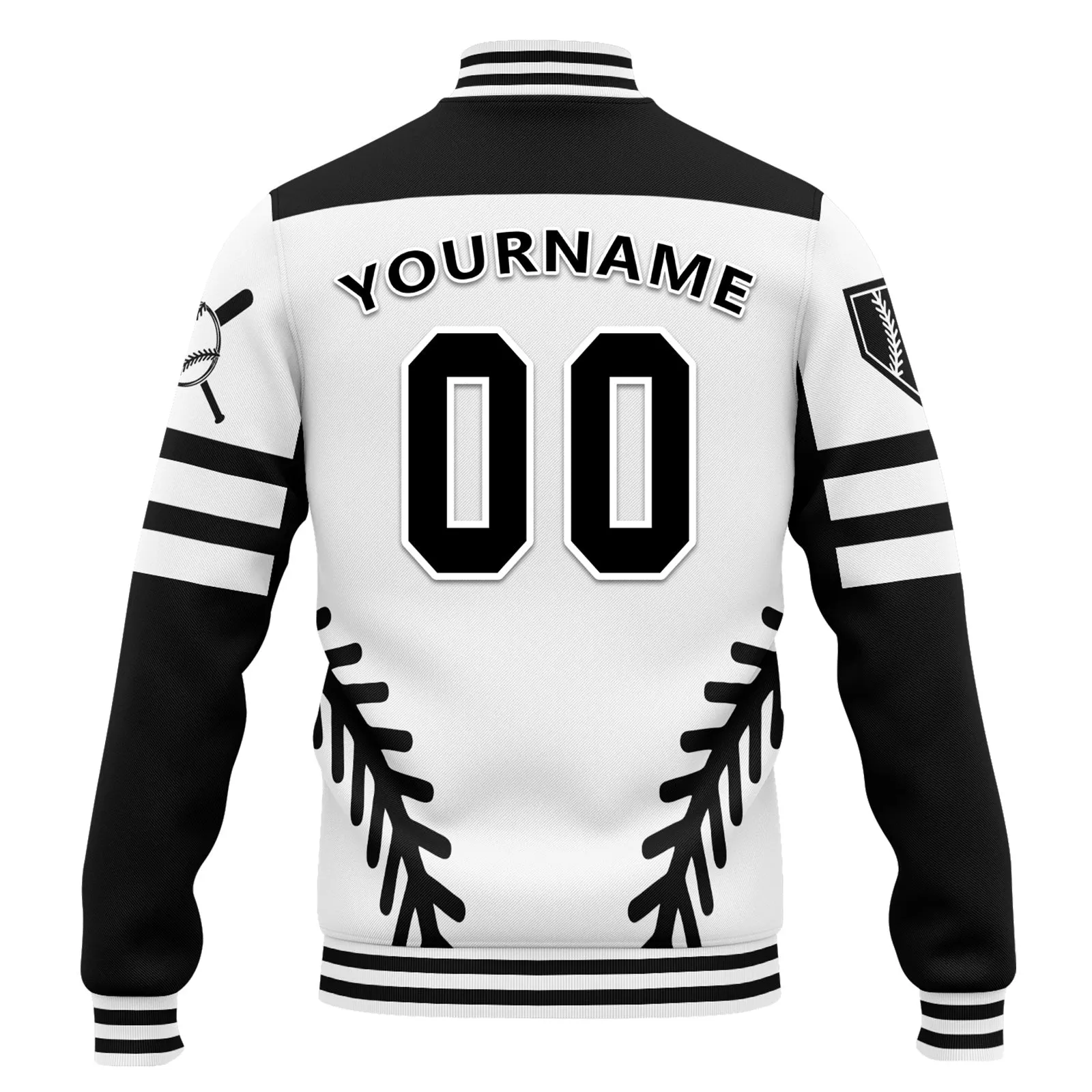 Custom Jacket Bomber Full-Snap Varsity Letterman Personalized Jacket FZ005-D023003-6