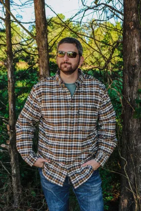 Drake Autumn Brushed Twill Plaid Long Sleeve Shirt