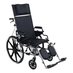 Drive Medical pla418rbdfa Viper Plus GT Full Reclining Wheelchair, Detachable Full Arms, 18" Seat