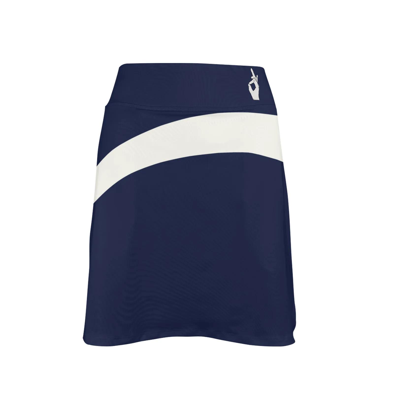 DTI Royal Navy and White Stripe Skirt with Pocket