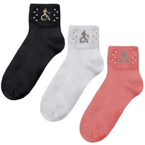 Elvis Silhouette Rhinestone Socks