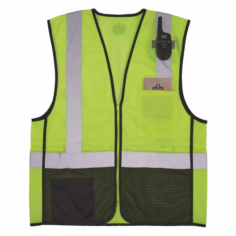 Ergodyne 23015 8210ZBK L/XL Lime Hi Vis Safety Vest