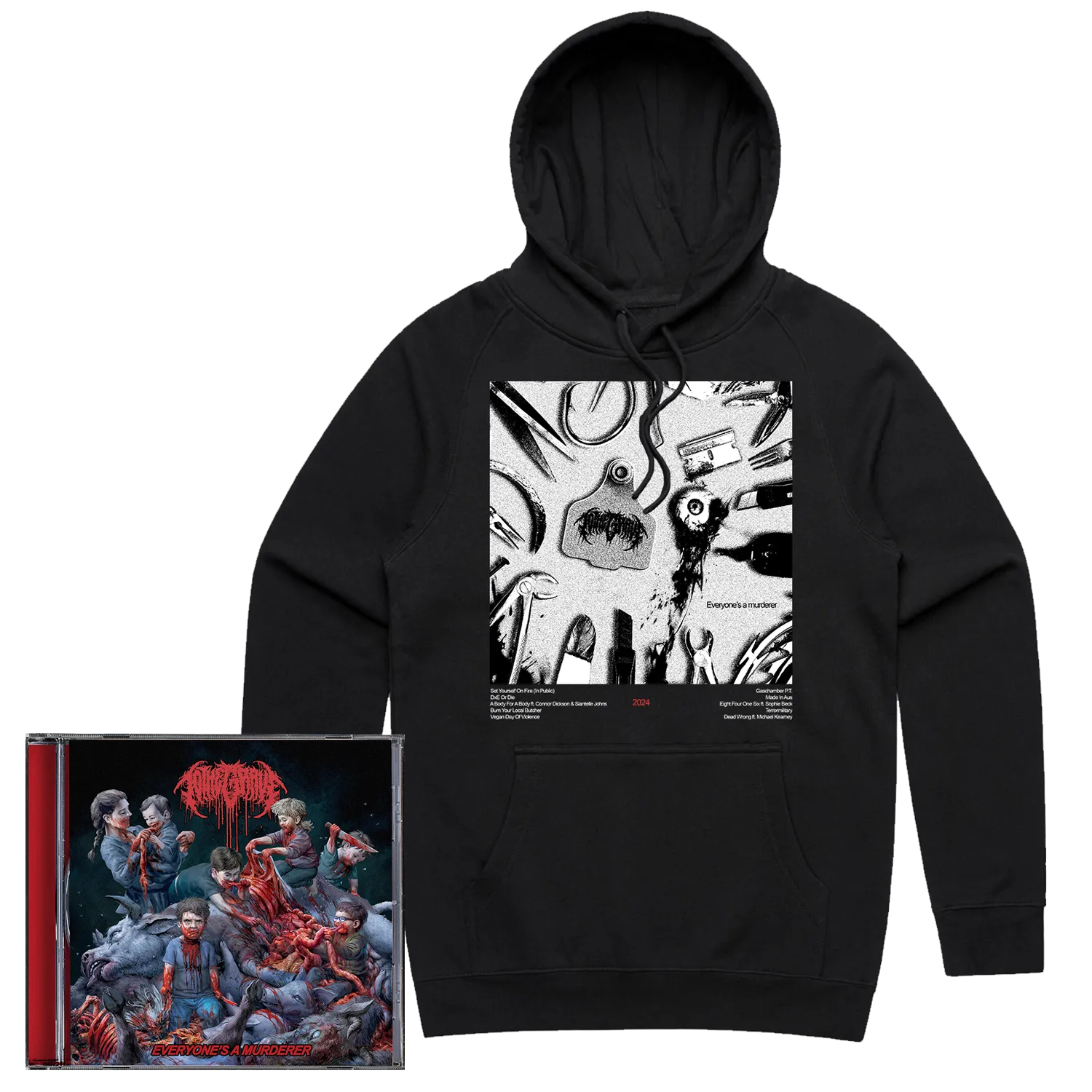 Everyone's A Murderer CD   Hoodie Bundle