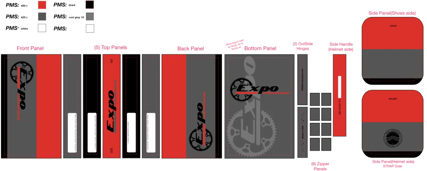 Expo Wheelmen RACEDAY BAG - ships in about 3 weeks