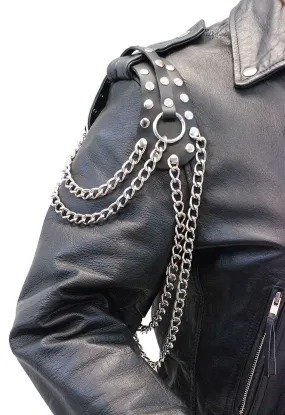 Extra Long Leather Epaulet Chains #AE16024CRK