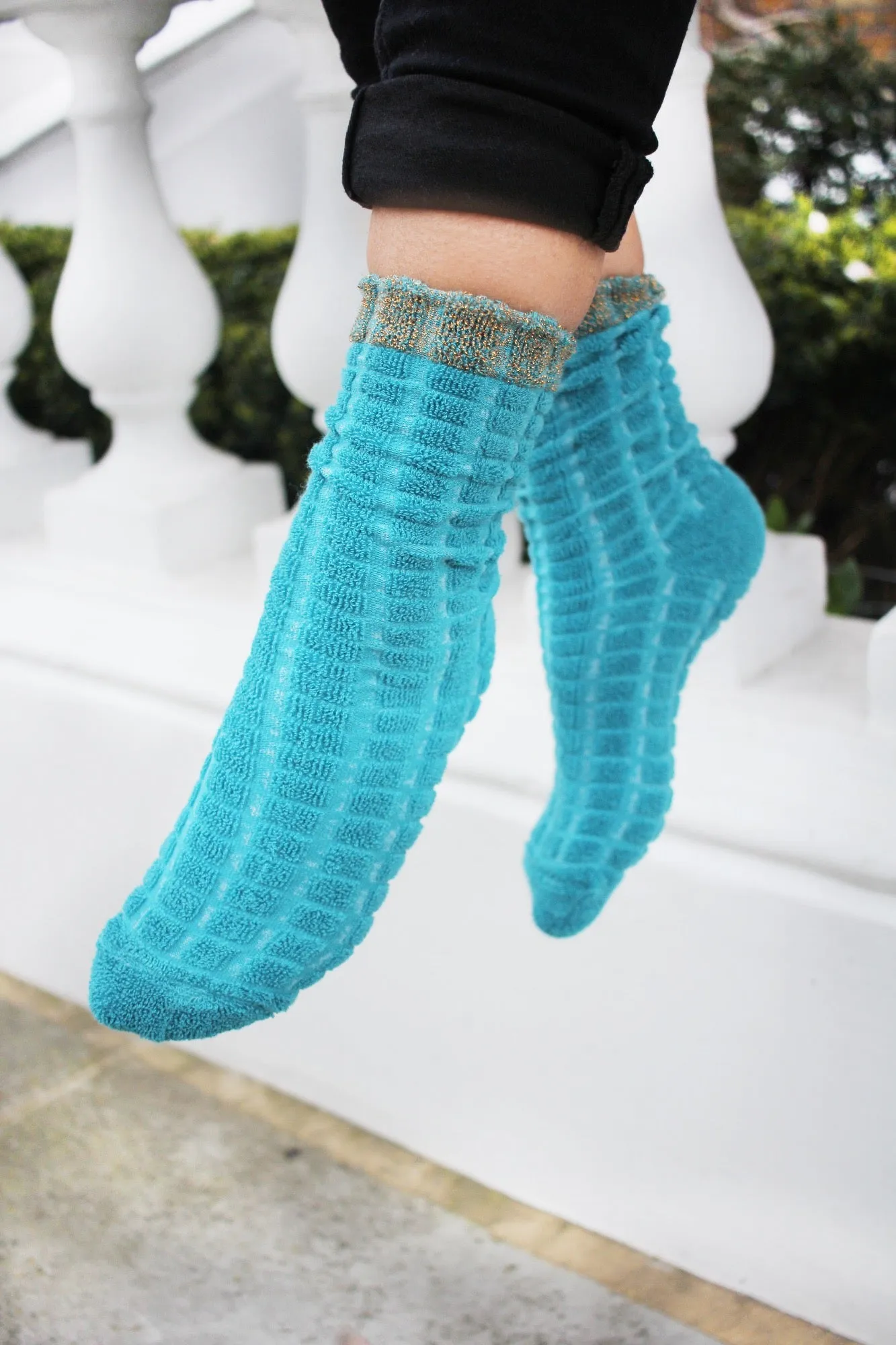 Fab Turquoise Colour Women's Socks