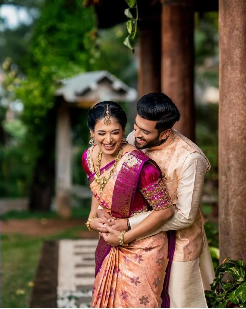 Felicitous Peach Soft Banarasi Silk Saree With Lovely Blouse Piece