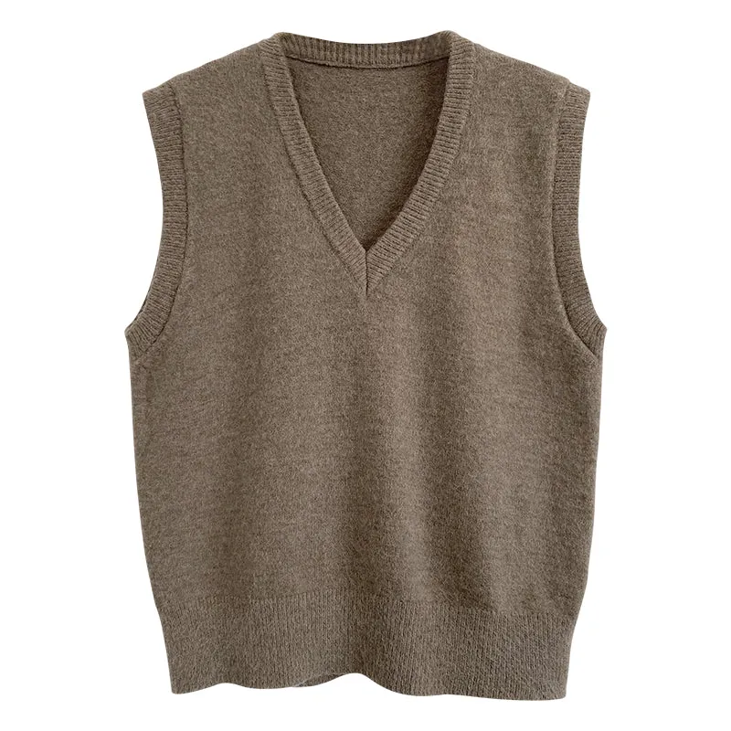 Flytonn-Korean style, Casual fashion, INS dressing, Lazy style, Graduation gift 
NO. 1046 KNIT VEST