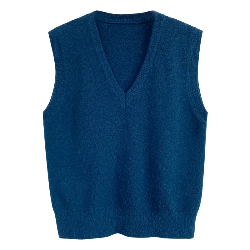 Flytonn-Korean style, Casual fashion, INS dressing, Lazy style, Graduation gift 
NO. 1046 KNIT VEST