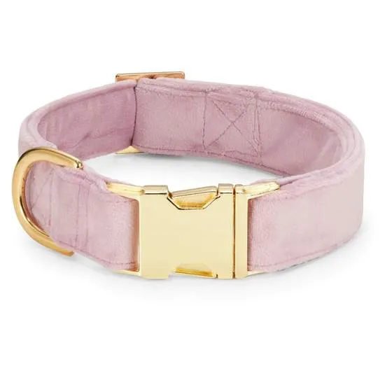 Foggy Dog  Lilac Velvet Dog Collar