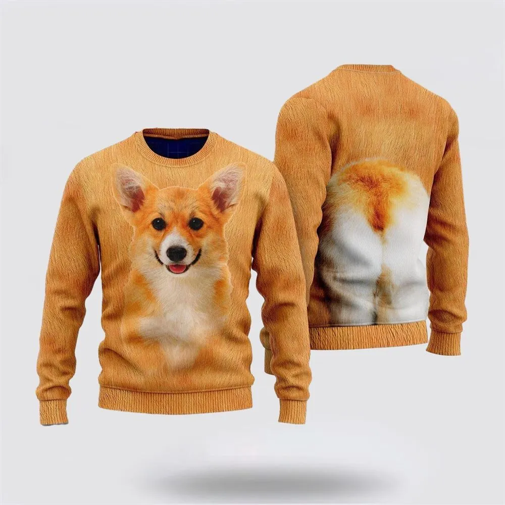 Funny Corgi Ugly Christmas Sweater For Men And Women, Gift For Christmas, Best Winter Christmas Outfit