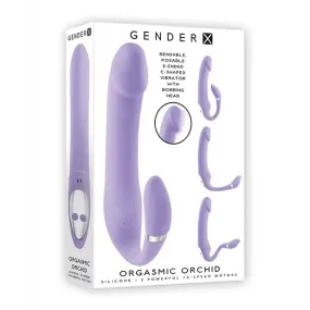 Gender X Orgasmic Orchid Poseable Vibrator - Purple