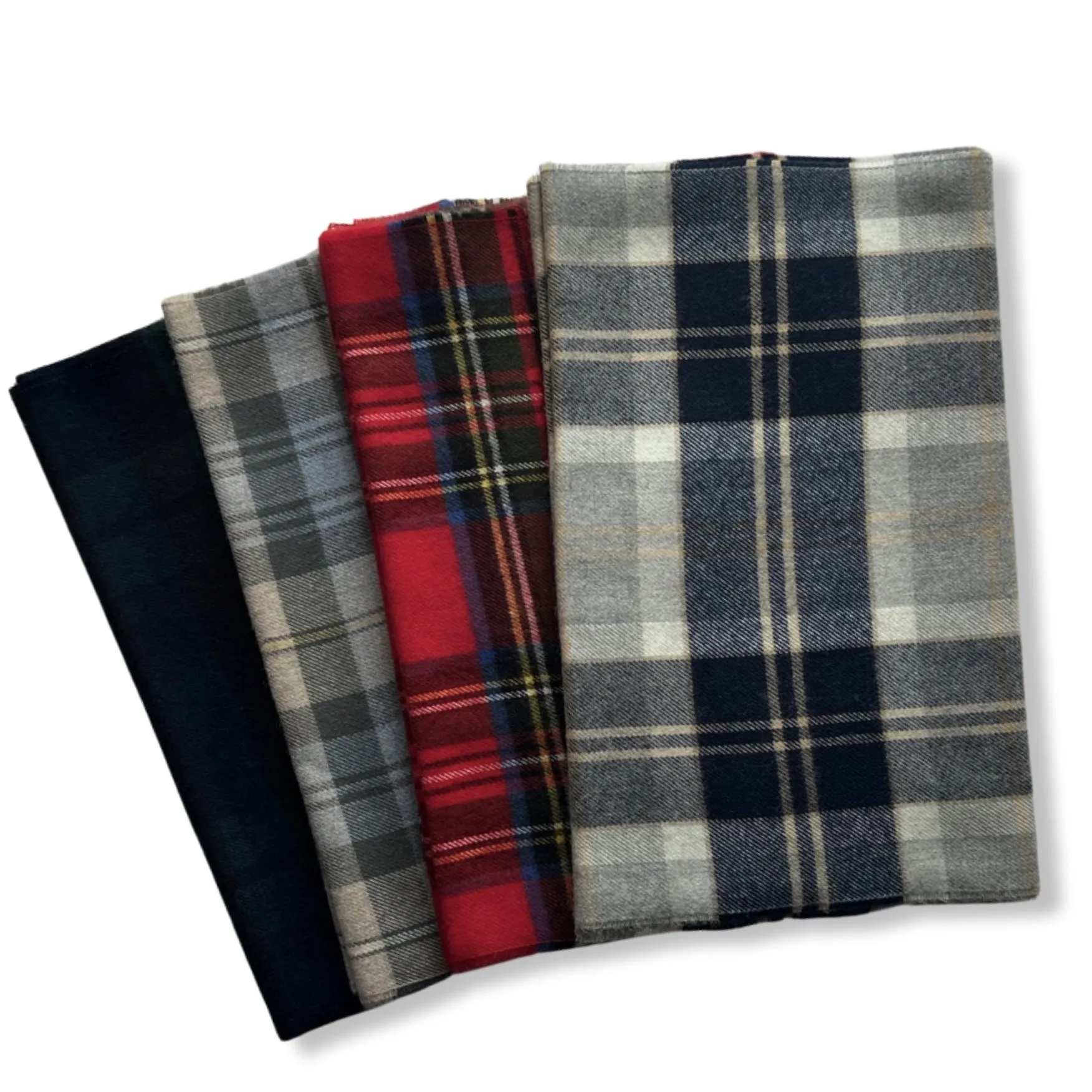 Gift Bundle - Tartan Merino Scarf with Cashmere Wrist Warmers