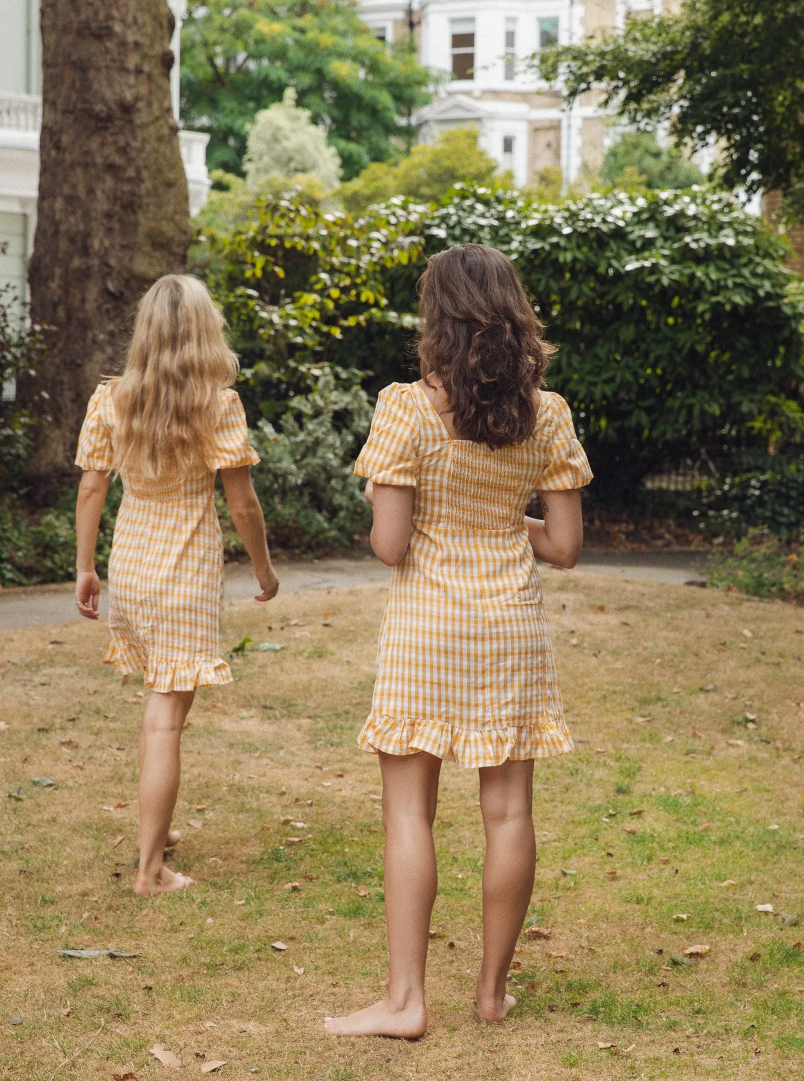 Gingham Dress | Yellow