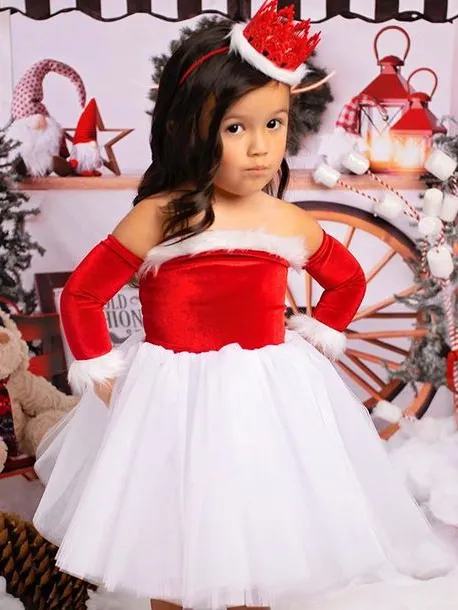 Girls Making A List and Checking It Twice Santa Tutu Dress