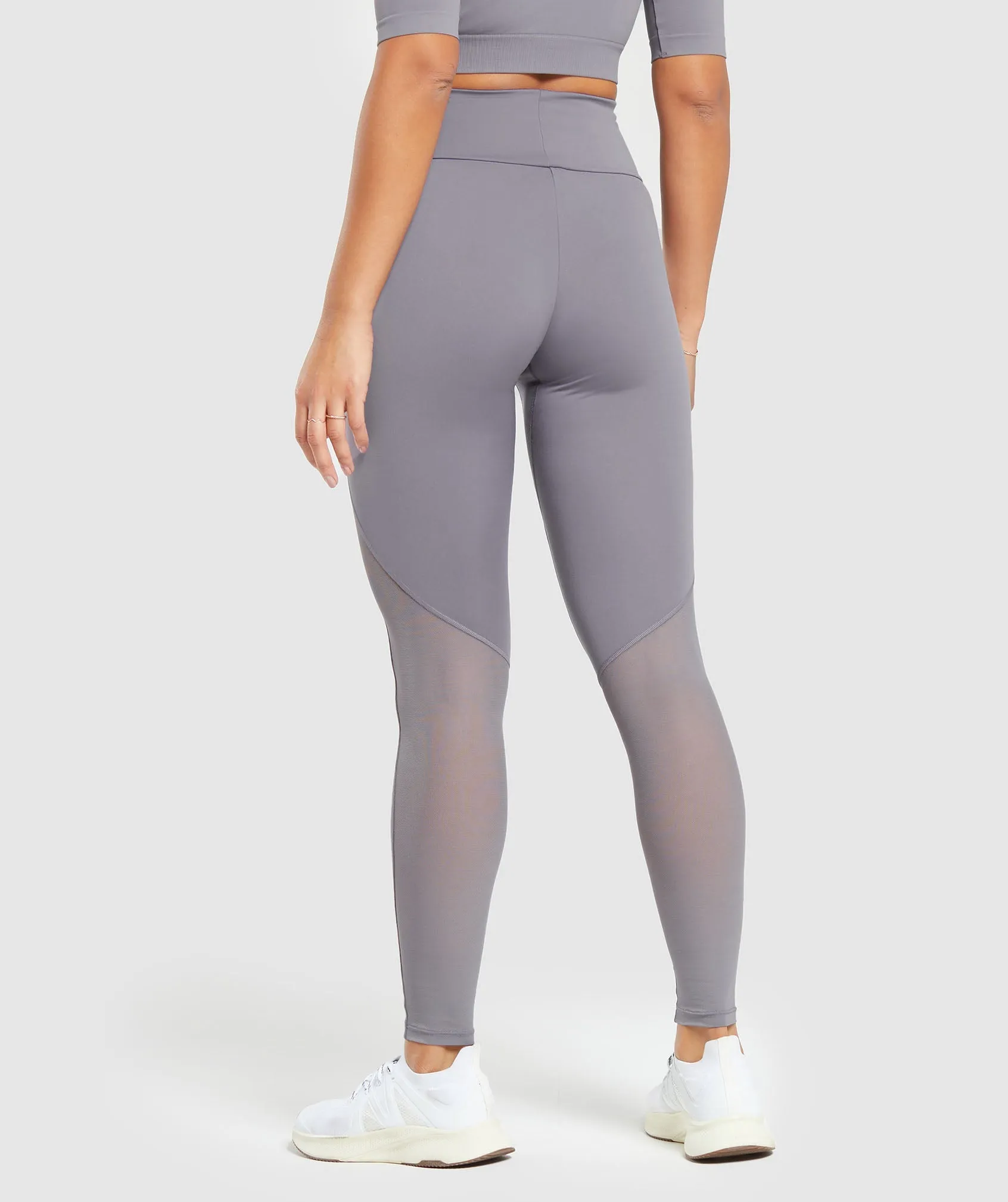 Gymshark Everyday Mesh Legging - Fog Purple