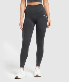 Gymshark Sweat Seamless Washed Leggings - Black