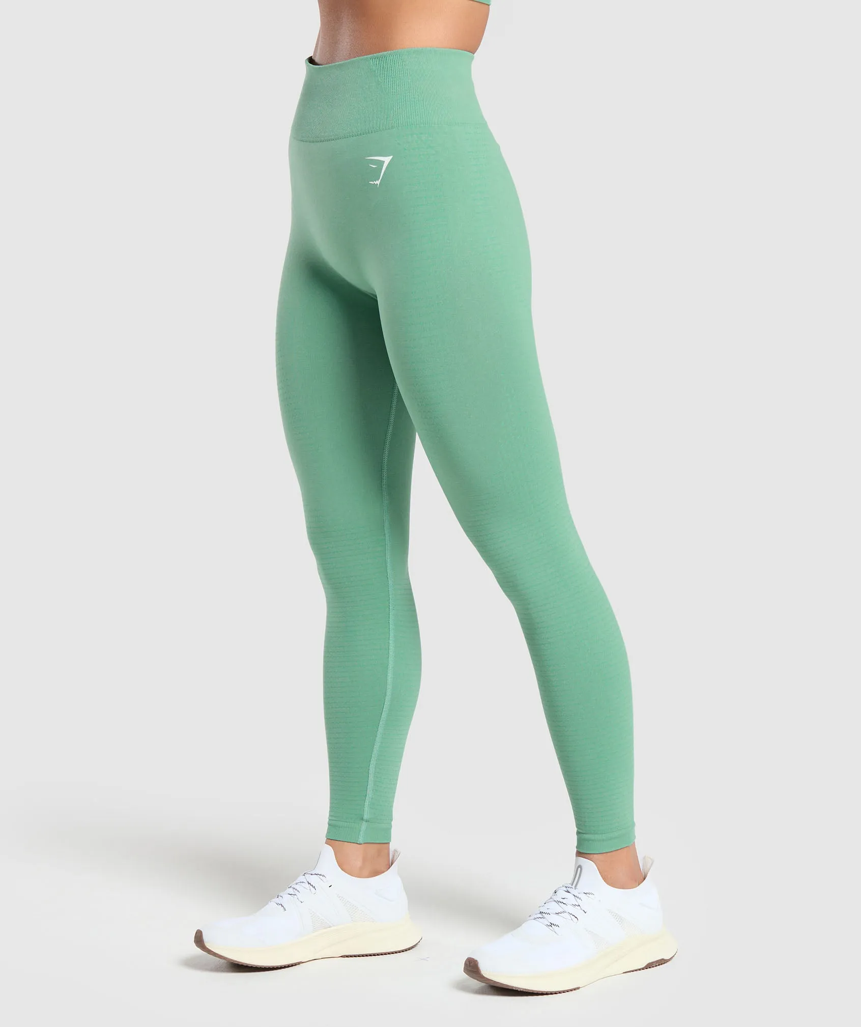 Gymshark Vital Seamless 2.0 Leggings - Lagoon Green/Marl