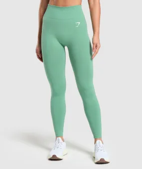 Gymshark Vital Seamless 2.0 Leggings - Lagoon Green/Marl