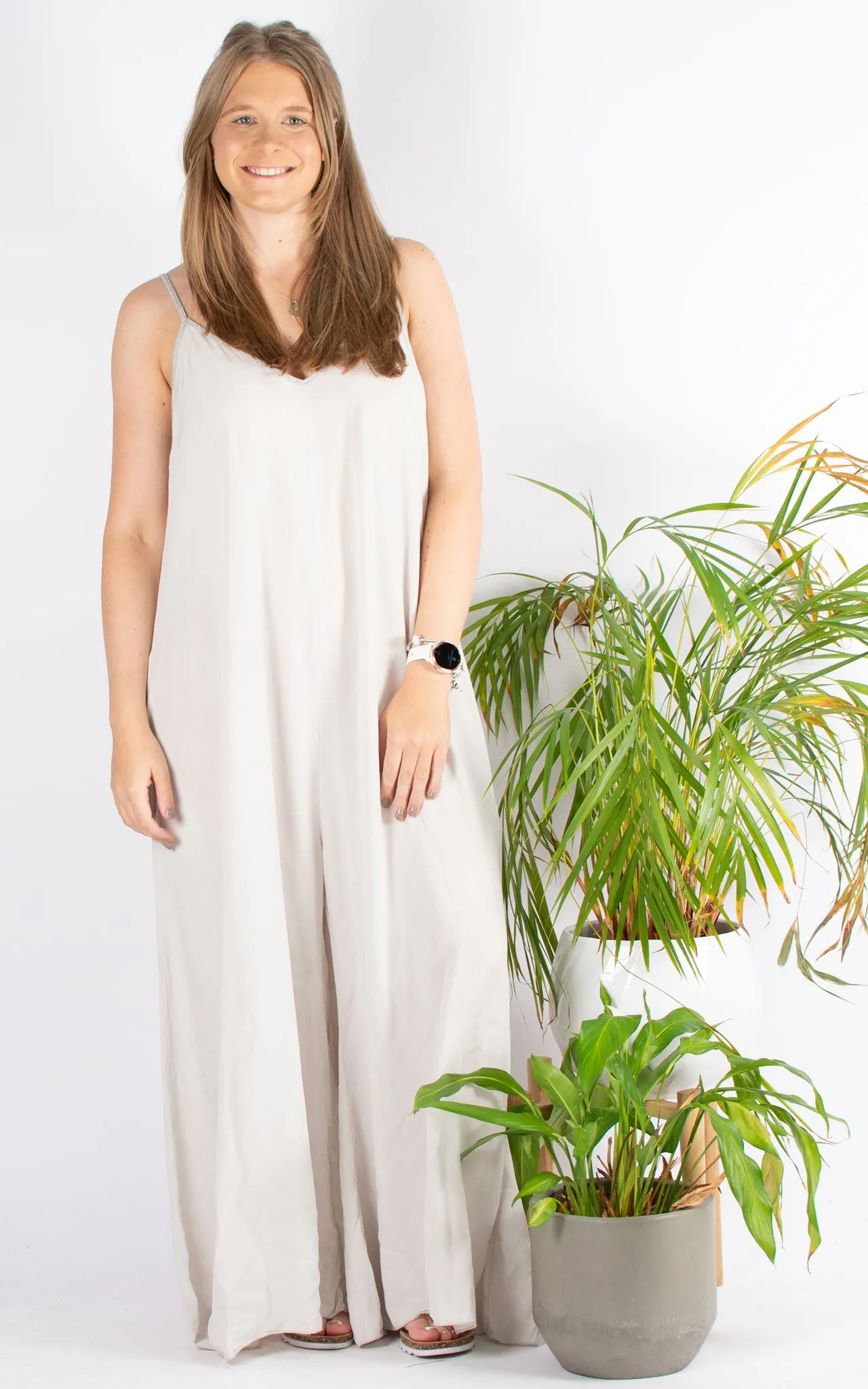 Hana Jumpsuit | Stone