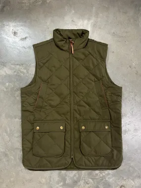 Home Bound Quilted Full Zip Vest - Loden