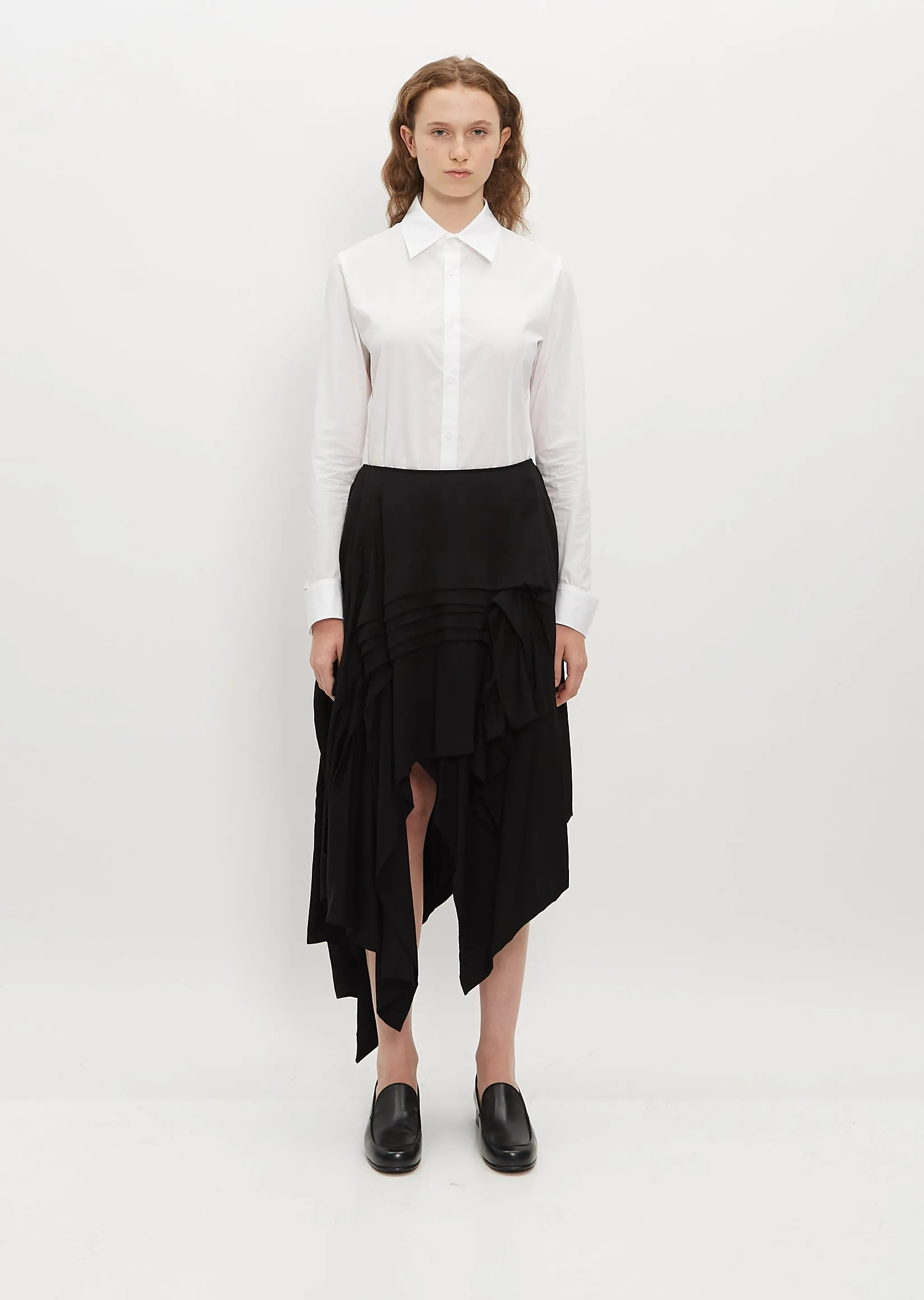 Horizontal Pintuck Skirt