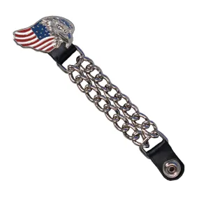 Hot Leathers Eagle Flag Chain Vest Extender