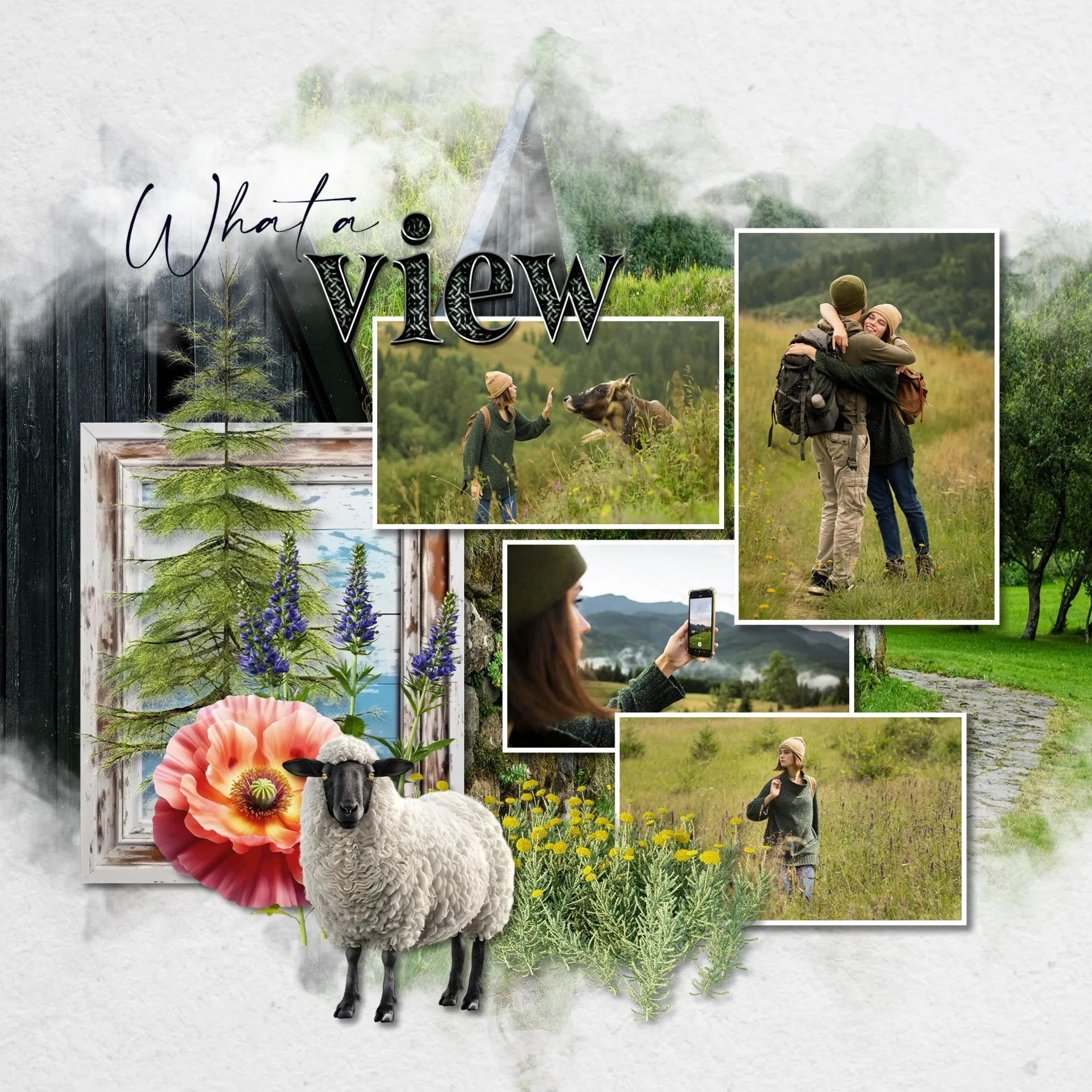 Iceland Elements Digital Scrapbook Kit