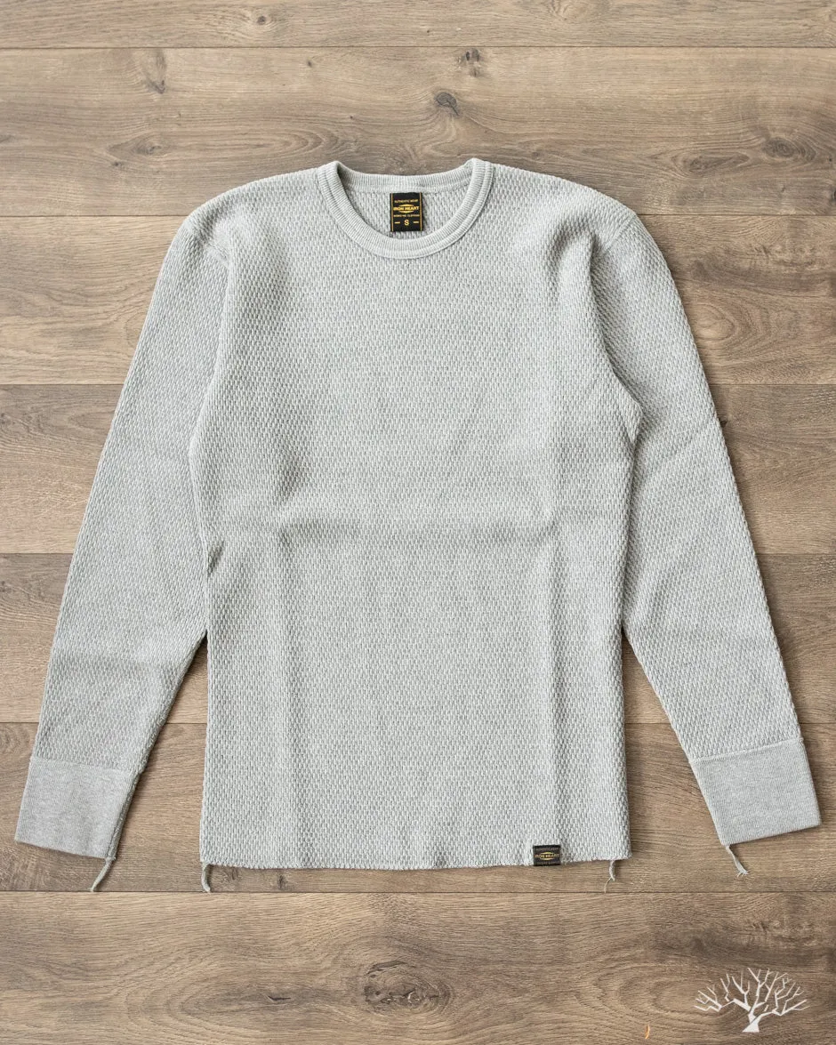 IHTL-1700-GRY - Extra Heavy Cotton Knit Thermal - Grey