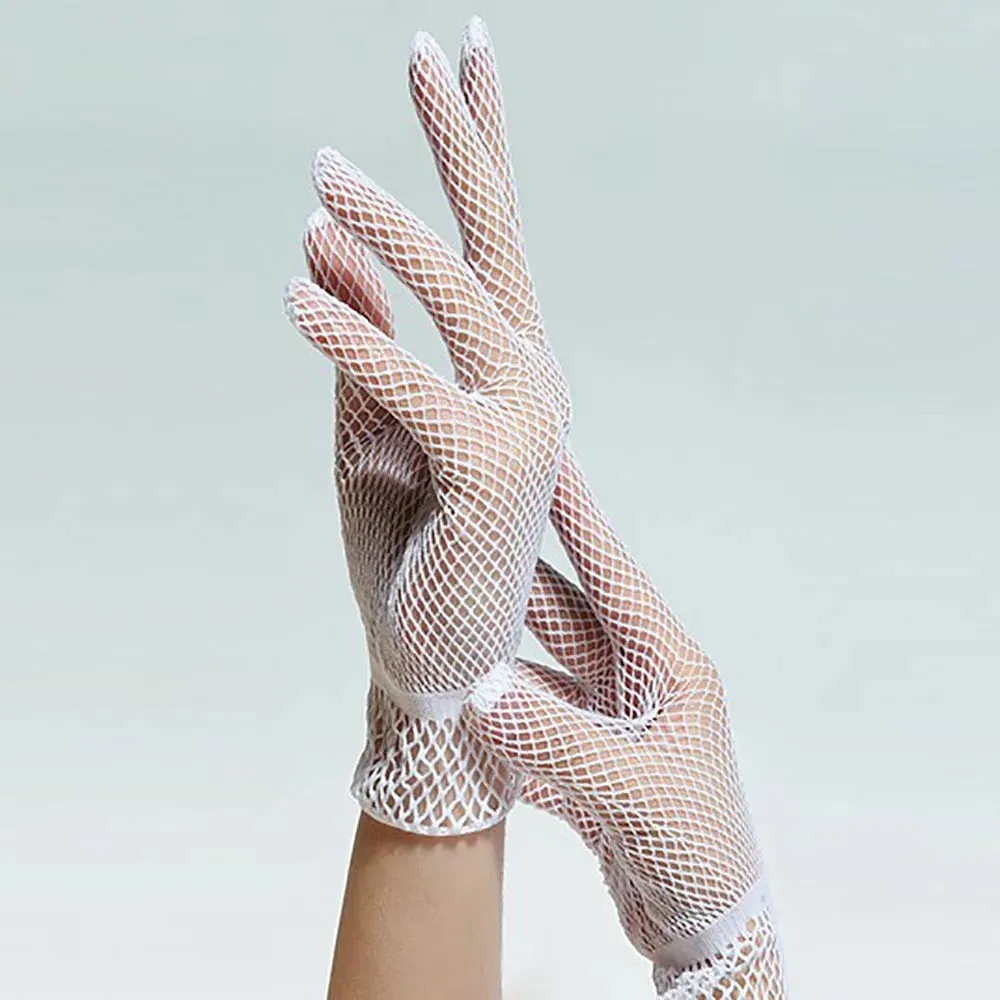 Kendra Fishnet Lace Fashion Gloves