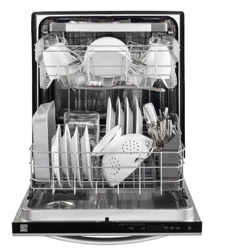 Kenmore 14573 24" Dishwasher with Third Rack and PowerWave Spray Arm - Stainless Steel