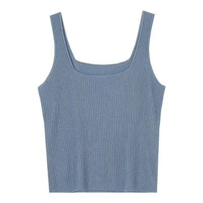 [Korean Style] 5 Colors Square Neck Knit Cami