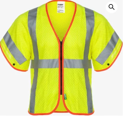 Lakeland V10AM0123ZL Class 3 FR/AR Static Dissipative Mesh High-Vis Vest