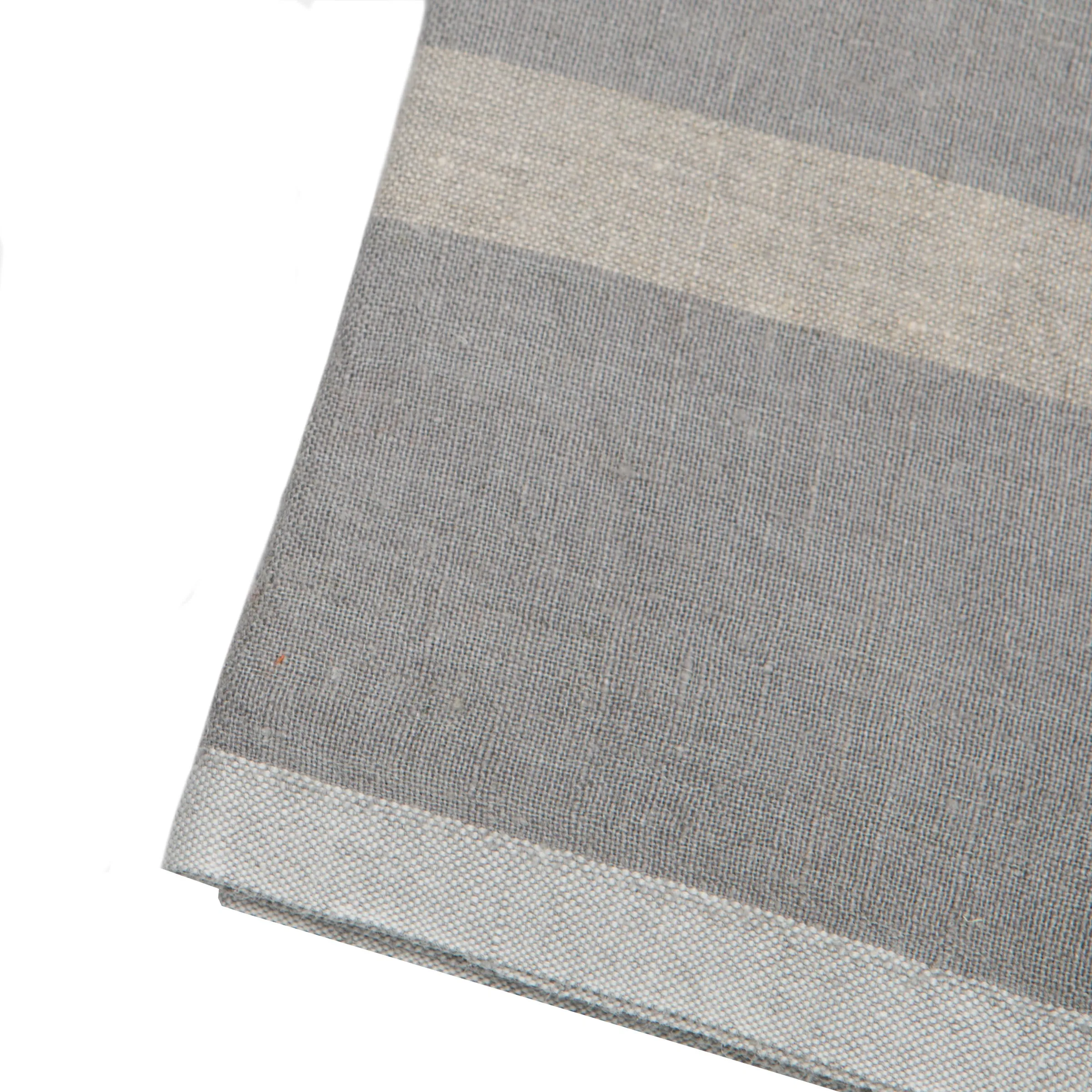 Laundered Linen Kitchen Towels Grey & Natural, Set of 2