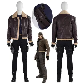 Leon Scott Kennedy Cosplay Costume Game Resident Evil 4 Remake Battle Suit Uniform