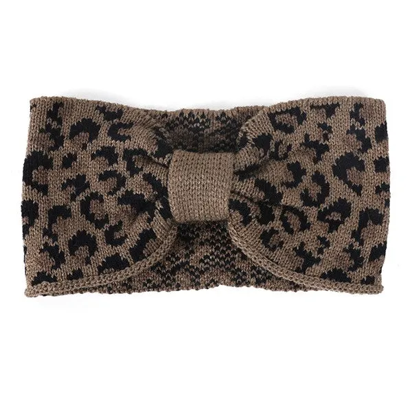 LEOPARD PRINT WINTER HEADBAND