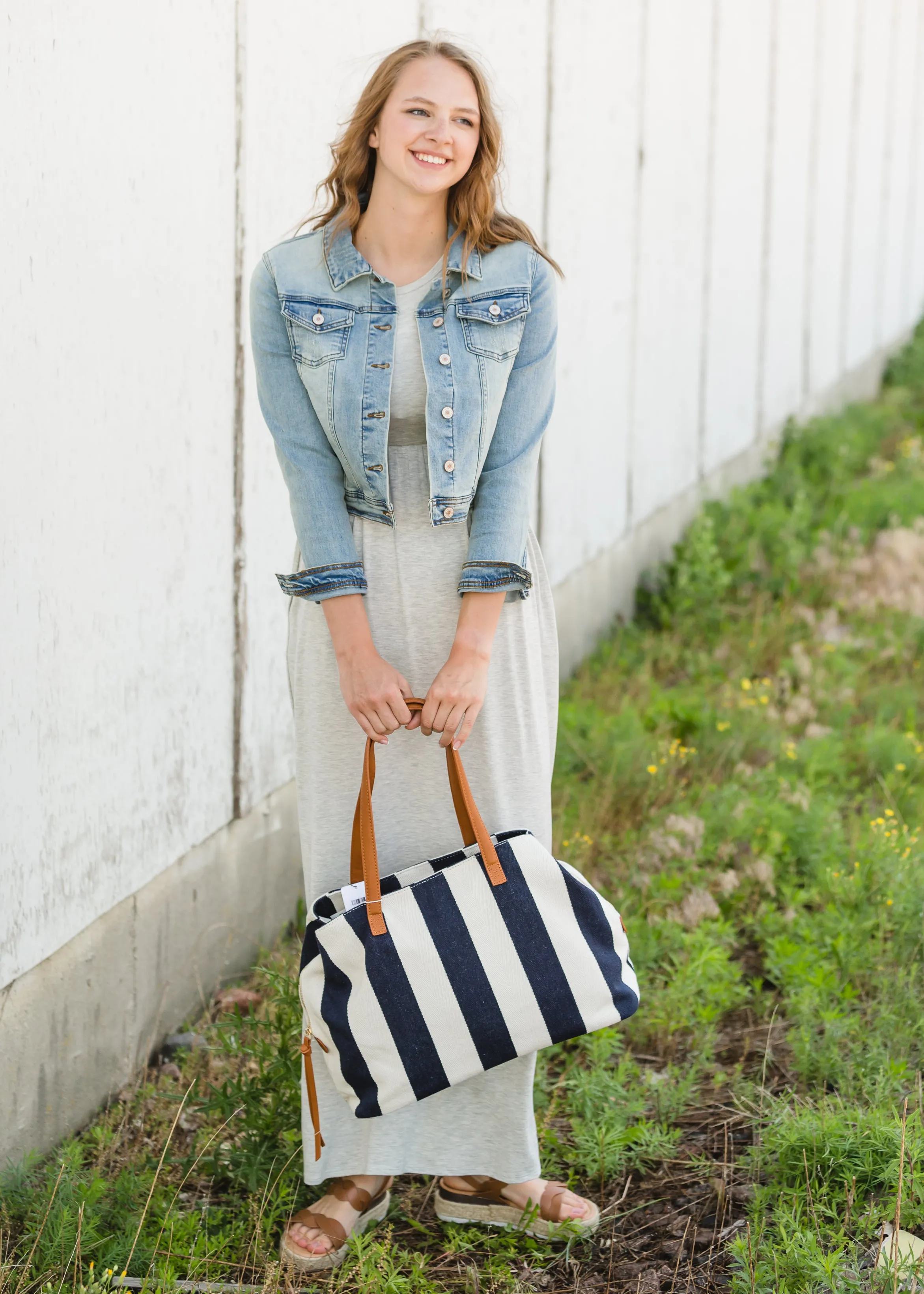 Light Denim Button Crop Jean Jacket - FINAL SALE